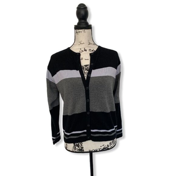 Dress Barn SZ S striped cardigan - Picture 1 of 4